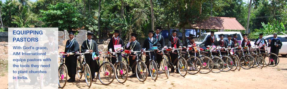 Equipping Pastors: With God's grace, AIM International equips pastors with the tools they need to plant churches in India.